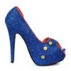 5 Heel Open Toe Pump 1 5 Heel Open Toe Pump -Be Wicked 519 HARBOR BLUG
