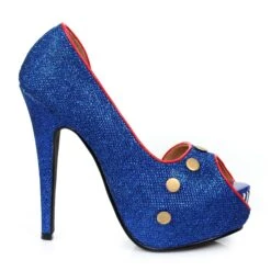 5 Heel Open Toe Pump