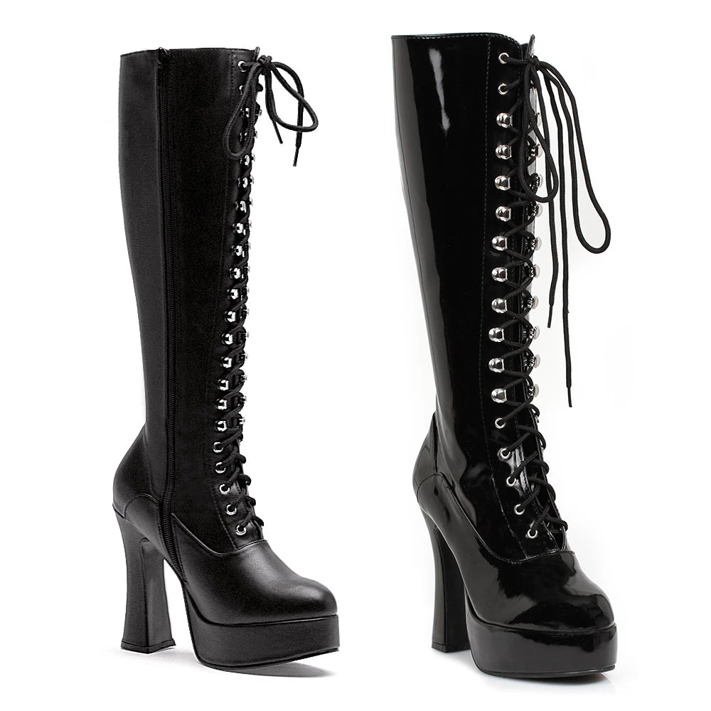 5 Heel Stretch Knee Boot With Innerzipper 3 5 Heel Stretch Knee Boot With Innerzipper