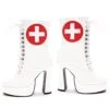 5.5 Heel Ankle Nurse Boot With Inner Zipper 1 5.5 Heel Ankle Nurse Boot With Inner Zipper -Be Wicked 557 Nurse