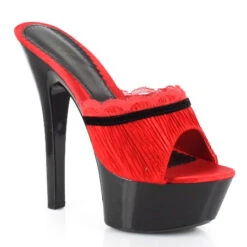 6 Sandal With Lace -Be Wicked 601 COOKIE red