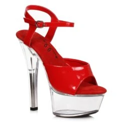 6 Heel Sandal With Clear Bottom 8 6 Heel Sandal With Clear Bottom -Be Wicked 601 JULIET C nredC