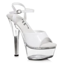 6 Heel Sandal With Clear Bottom 9 6 Heel Sandal With Clear Bottom -Be Wicked 601 JULIET C nwhtC