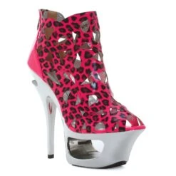 6 Cut Out Platform Neon Bootie