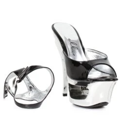 6 Cut Out Platform With Detachable Ankle Strap