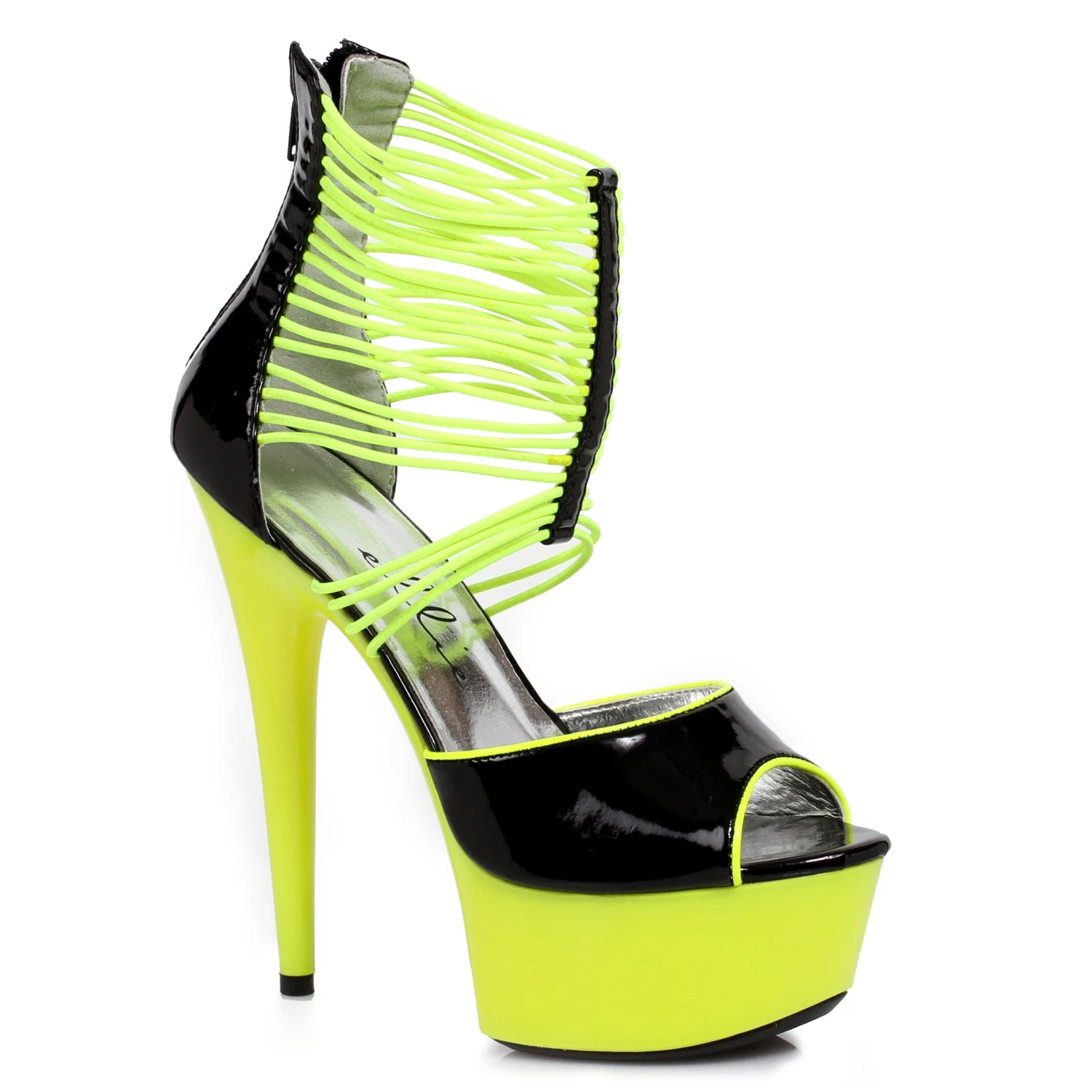 6 Neon Stiletto With Elastic Band 4 6 Neon Stiletto With Elastic Band - Image 2