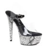6 Snakeskin Platform Sandal 1 6 Snakeskin Platform Sandal -Be Wicked 609 AKASHA BLK
