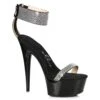 6 Stiletto With Rhinestone Strap 1 6 Stiletto With Rhinestone Strap -Be Wicked 609 ANIKA BLK