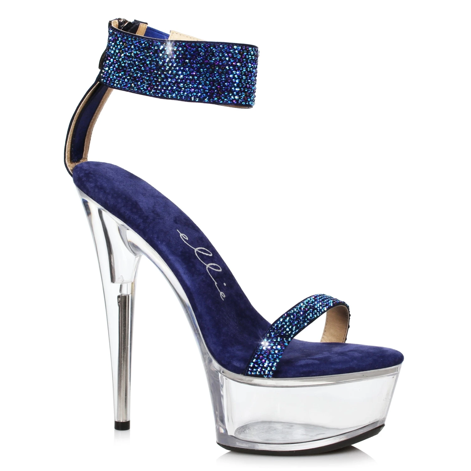 6 Stiletto With Rhinestone Strap 4 6 Stiletto With Rhinestone Strap - Image 2