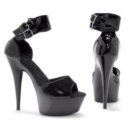 6 PEEPTOE PLATFORM WITH DOUBLE STRAP CUFF DETAIL
