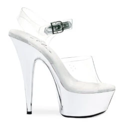 6 Peeptoe Chrome Stiletto Sandal 9 6 Peeptoe Chrome Stiletto Sandal -Be Wicked 609 CHROME CLRS