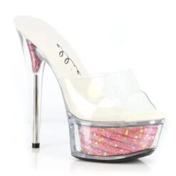 6 Glitter Stilletto With Star Struck Platform 9 6 Glitter Stilletto With Star Struck Platform -Be Wicked 609 ESTRELLA pnk