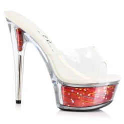 6 Glitter Stilletto With Star Struck Platform 10 6 Glitter Stilletto With Star Struck Platform -Be Wicked 609 ESTRELLA red