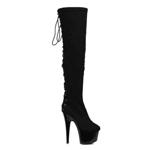 6 Thigh High Boot With Back Lace-up 5 6 Thigh High Boot With Back Lace-up - Image 3