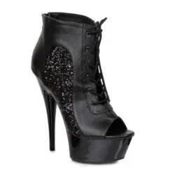 6 Booty With Glitter Detail -Be Wicked 609 NICKY blk