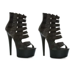 6 Satin Strappy Stiletto With Studs