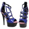 6 Strappy Peep Toe Platform W/Back Zipper 2 6 Strappy Peep Toe Platform W/Back Zipper -Be Wicked 609 SPANGLE