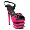 6 Neon Stiletto Sandal 1 6 Neon Stiletto Sandal -Be Wicked 613 Alexia fush