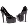 6.5 Stiletto Heel Pumps W/Silver Spikes 1 6.5 Stiletto Heel Pumps W/Silver Spikes -Be Wicked 652 Dutchess