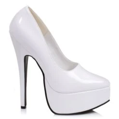 6.5 Stiletto Heel Pump 13 6.5 Stiletto Heel Pump -Be Wicked 652 prince wht
