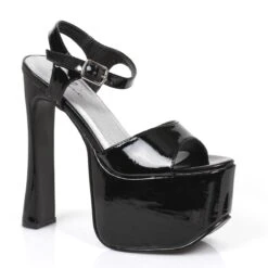 6.5" Heel Sandal With Platform 5 6.5" Heel Sandal With Platform -Be Wicked 656 march blk