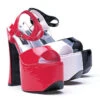 6.5" Heel Sandal With Platform 2 6.5" Heel Sandal With Platform -Be Wicked 656 march red