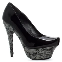 6 Heel Pump Lava Textured Platform