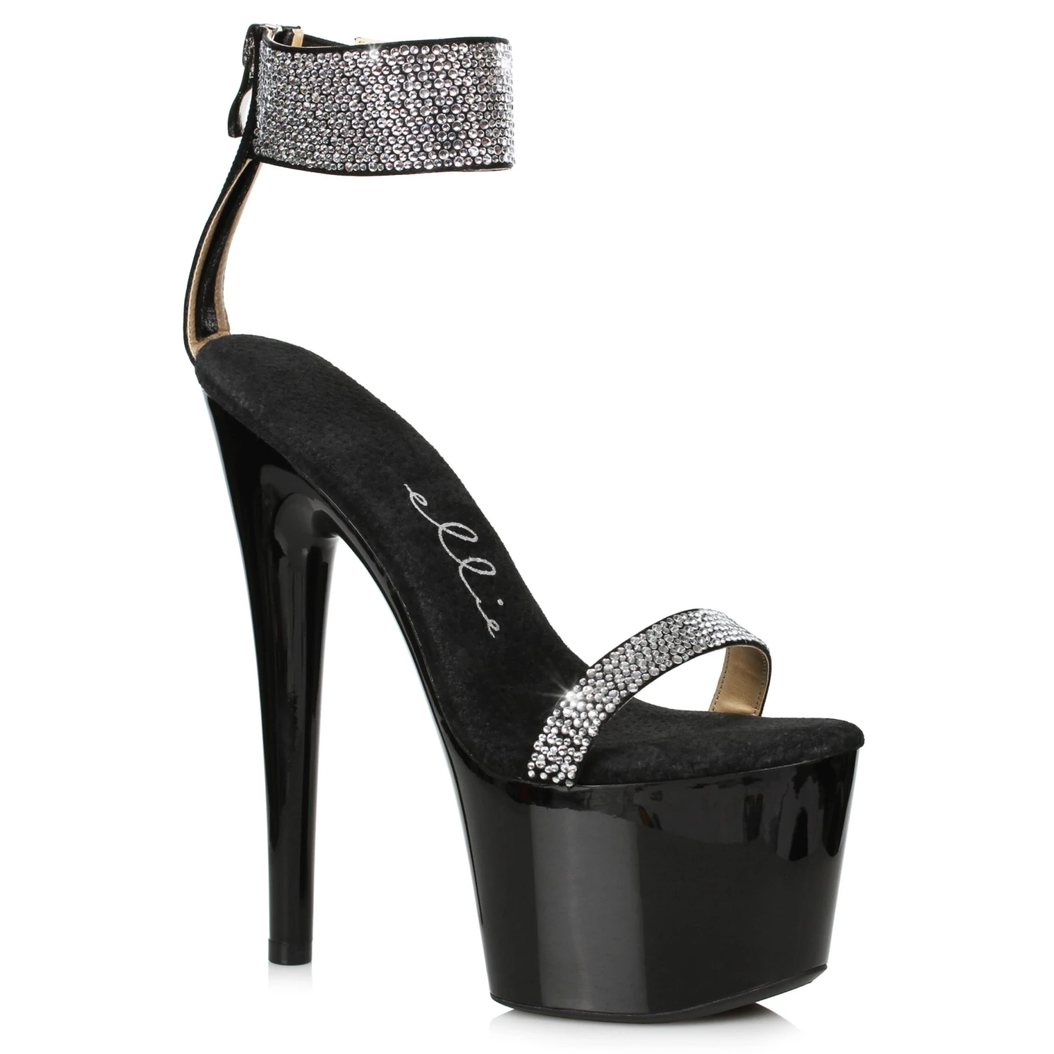 7 Stiletto With Rhinestone Strap 3 7 Stiletto With Rhinestone Strap