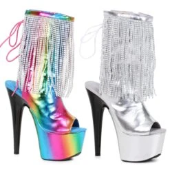 7 Platform Heel W/Fringe Light Up