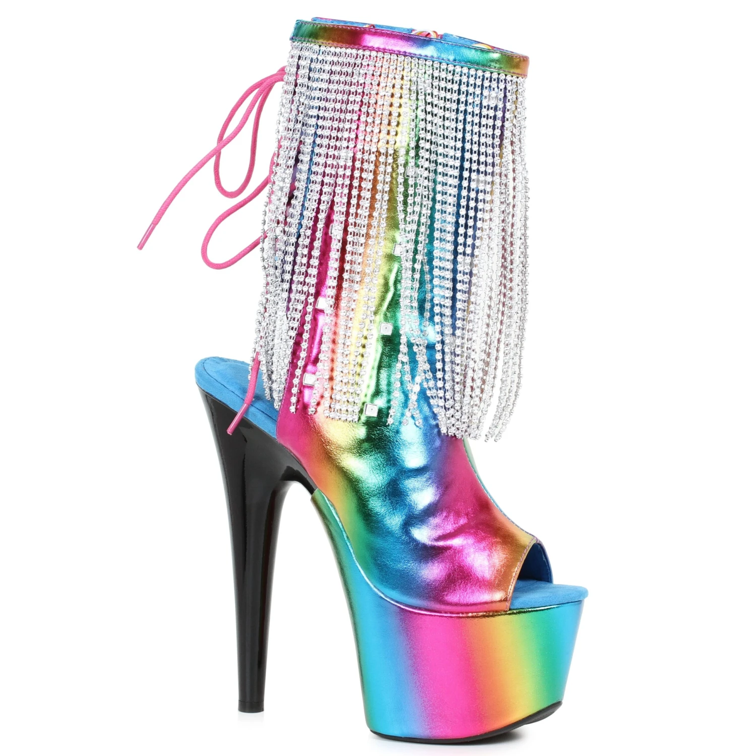 7 Platform Heel W/Fringe Light Up 5 7 Platform Heel W/Fringe Light Up - Image 3