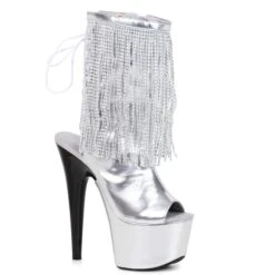 7 Platform Heel W/Fringe Light Up 9 7 Platform Heel W/Fringe Light Up -Be Wicked 709 DAZZLE slv