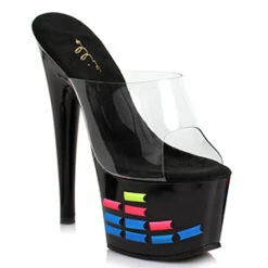 7 Inch Mule With Neon Equalizer Pattern 5 7 Inch Mule With Neon Equalizer Pattern -Be Wicked 709 EQUALIZER2 300