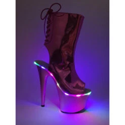 7 Heel Ankle Boots With Led Platform 8 7 Heel Ankle Boots With Led Platform -Be Wicked 709 GEORGETTE fush