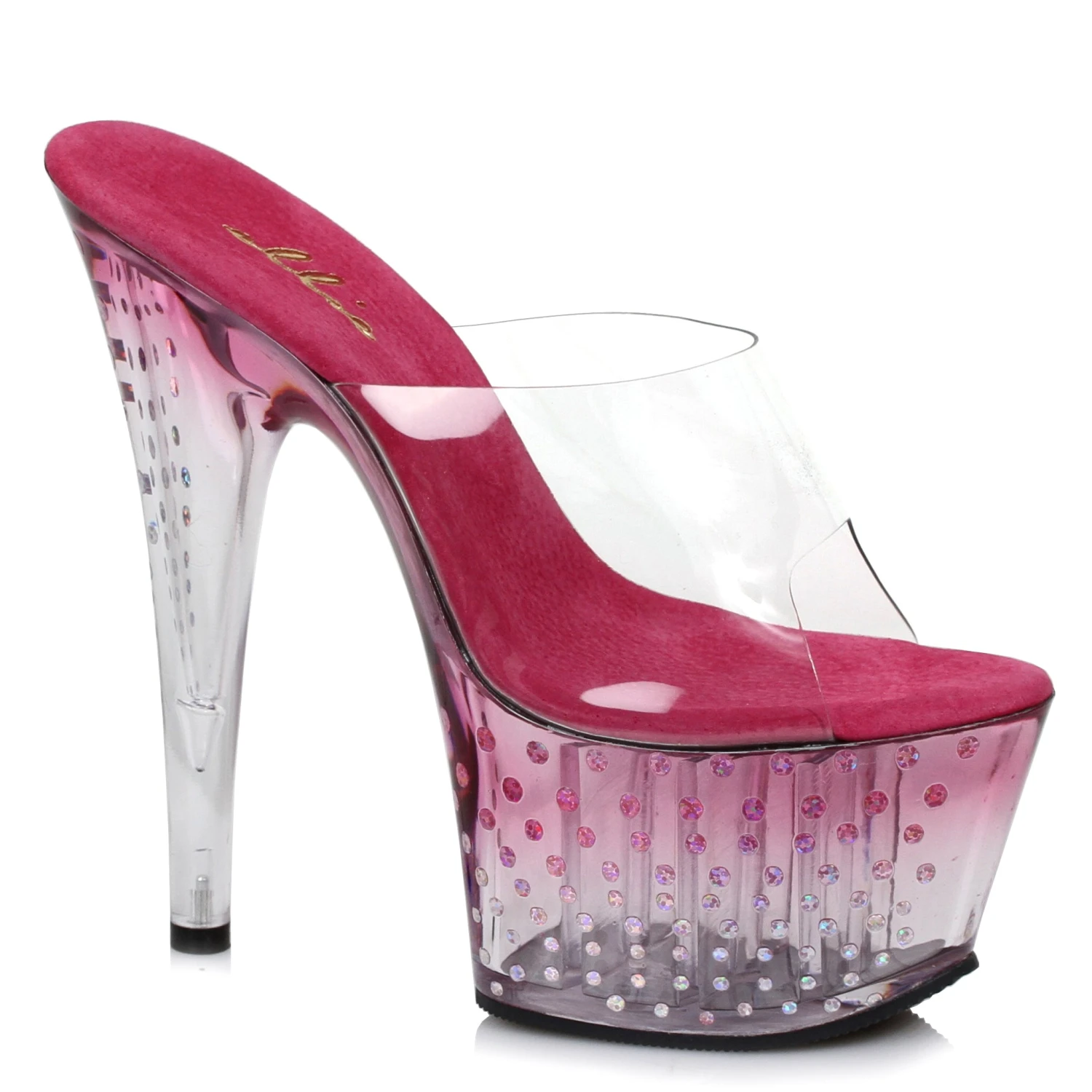 7 Inch Mule With Glitter Dots 4 7 Inch Mule With Glitter Dots - Image 2