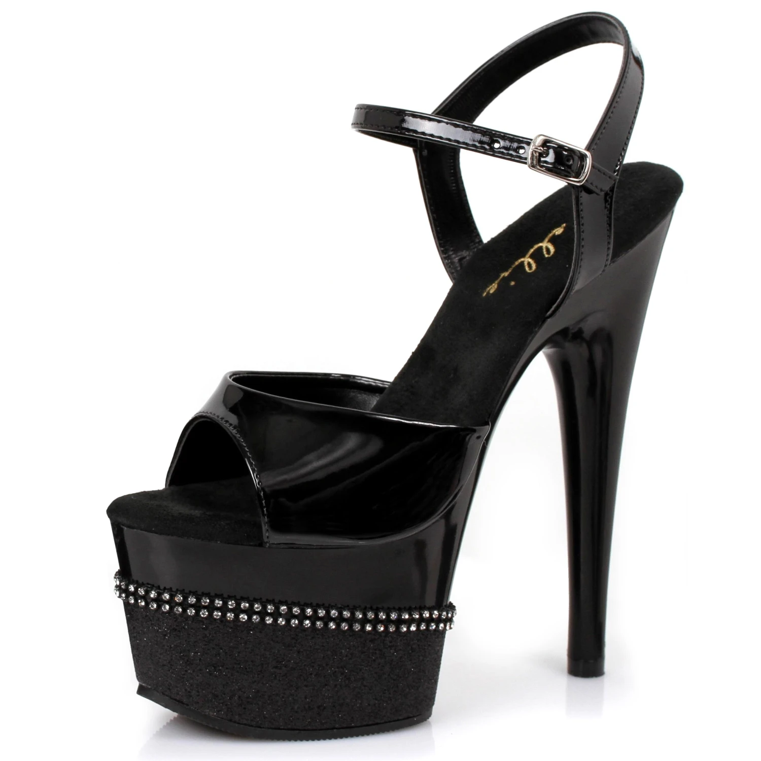 7 Inch Glitter Rhinestone Sandal 3 7 Inch Glitter Rhinestone Sandal