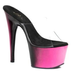 7 Inch Mule With Ombre Design -Be Wicked 709 Ombre pnk