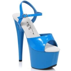 7 Neon Stiletto Sandal -Be Wicked 709 SOLARIS BLUE