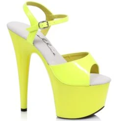 7 Neon Stiletto Sandal -Be Wicked 709 SOLARIS YELL