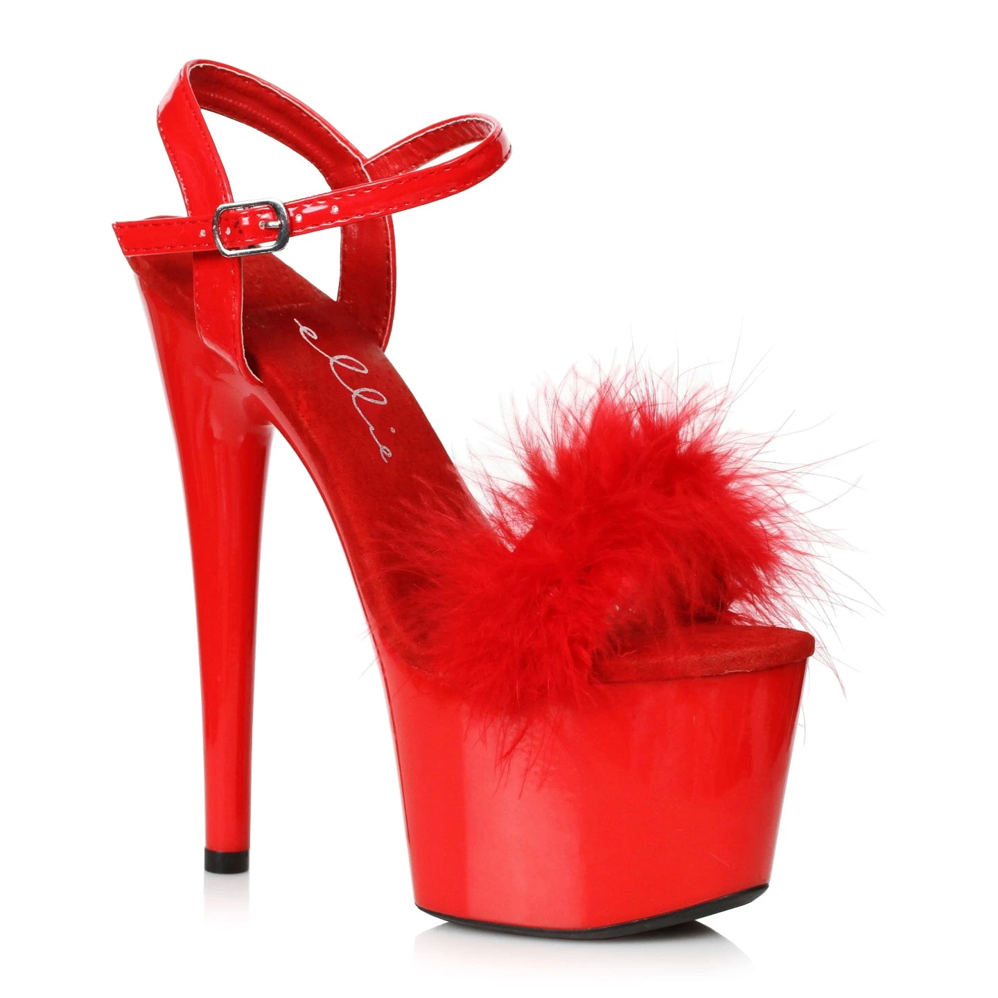 7 Platform Sandal With Marabou 4 7 Platform Sandal With Marabou - Image 2