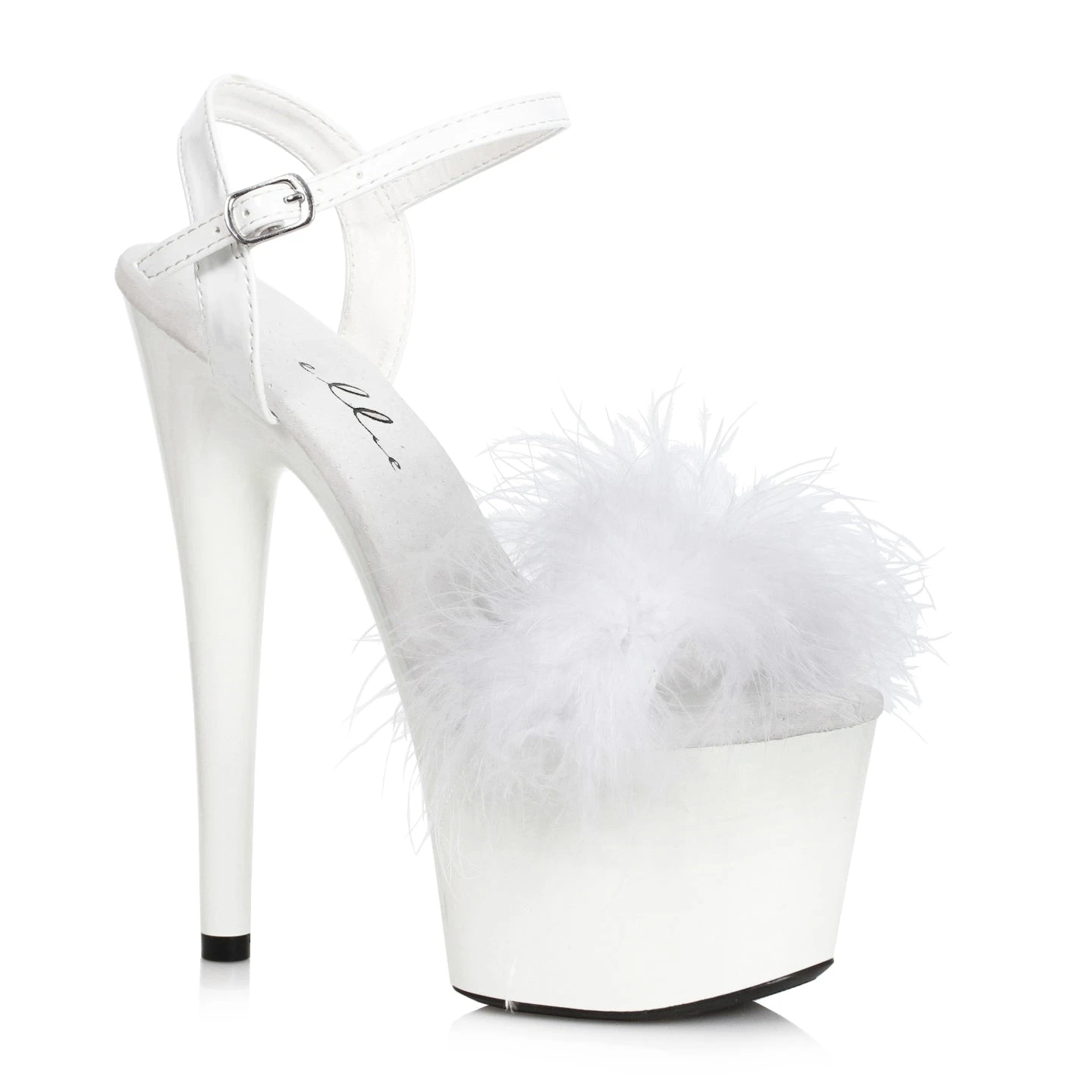 7 Platform Sandal With Marabou 5 7 Platform Sandal With Marabou - Image 3