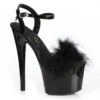 7 Platform Sandal With Marabou