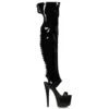 7 THIGH HIGH BOOT 1 7 THIGH HIGH BOOT -Be Wicked 709 Yvette blk