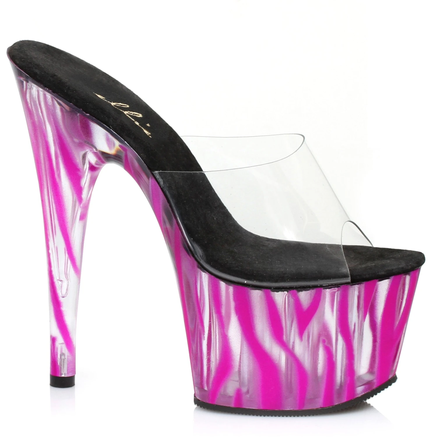 7 Inch Mule With Blacklight Zebra Pattern 6 7 Inch Mule With Blacklight Zebra Pattern - Image 4