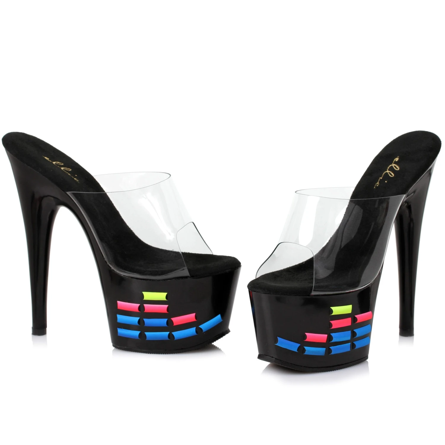 7 Inch Mule With Neon Equalizer Pattern 3 7 Inch Mule With Neon Equalizer Pattern