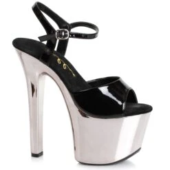 7 HEEL POINTED STILETTO SANDAL 6 7 HEEL POINTED STILETTO SANDAL -Be Wicked 711 CHRISTY blk