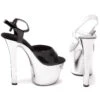 7 Heel Chrome Sandal