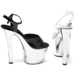 7 Heel Chrome Sandal