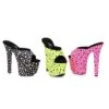 7 Heel Mule Sandal With Star Print -Be Wicked 711 GAZE