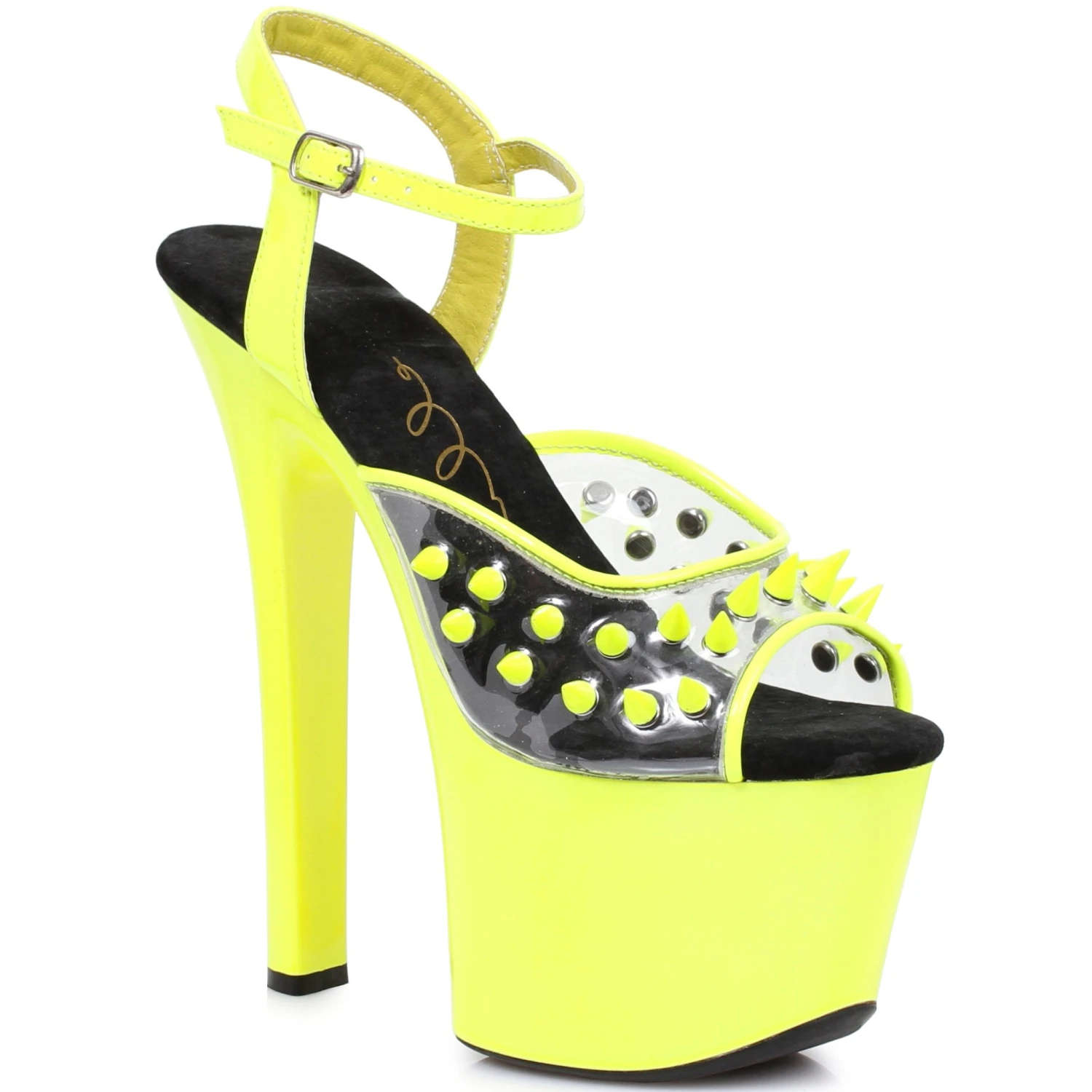 7 Heel Neon Platform Blacklight Reactive Spikes 5 7 Heel Neon Platform Blacklight Reactive Spikes - Image 3