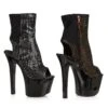 7 Metallic Bootie With Side Zipper 1 7 Metallic Bootie With Side Zipper -Be Wicked 711 STRIKER